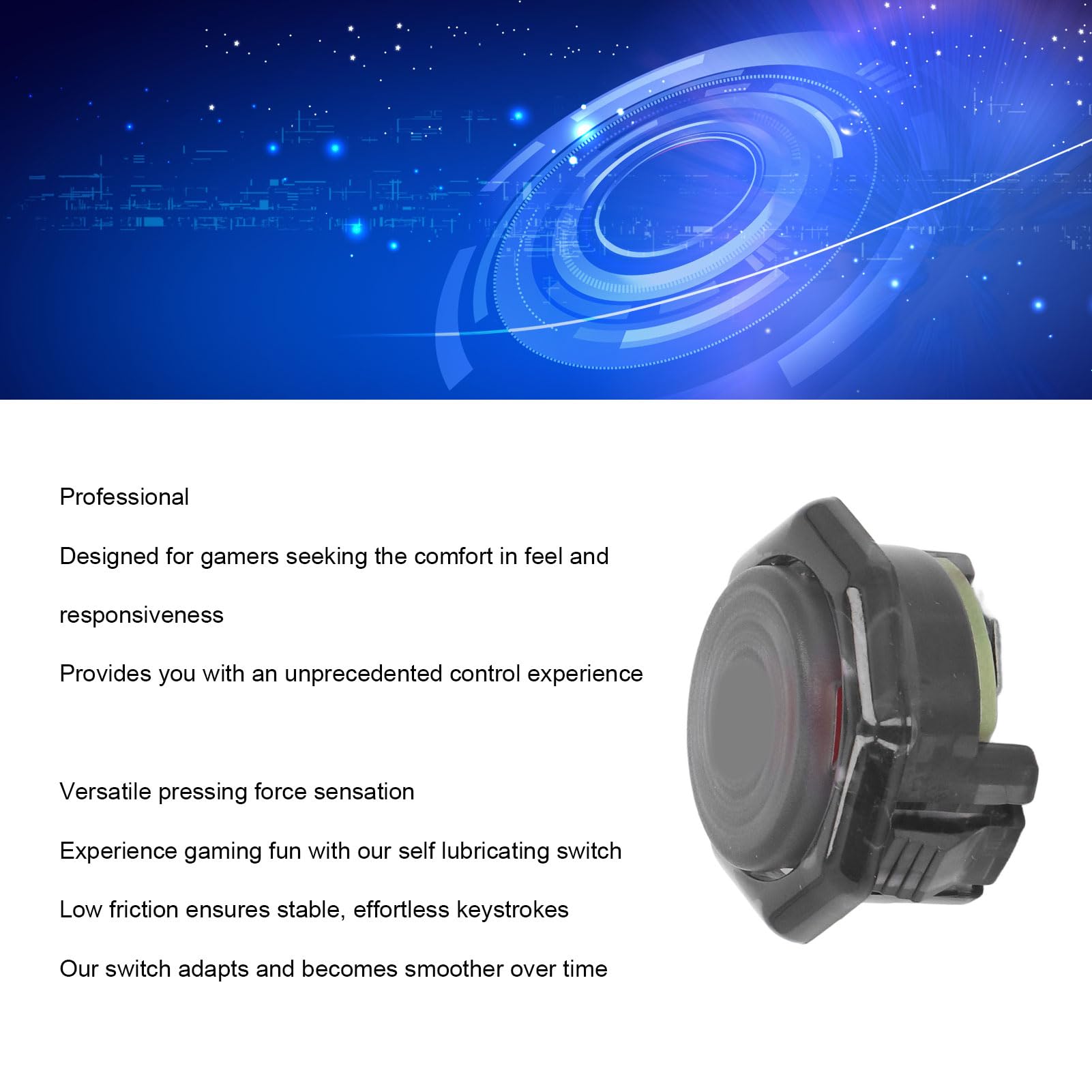 12 Sztuk z Profesjonalnym Mechanicznym Przyciskiem POM Red Switch do Gier Wideo 6 i Automatu do Gier z Joystickiem (23.8MM)