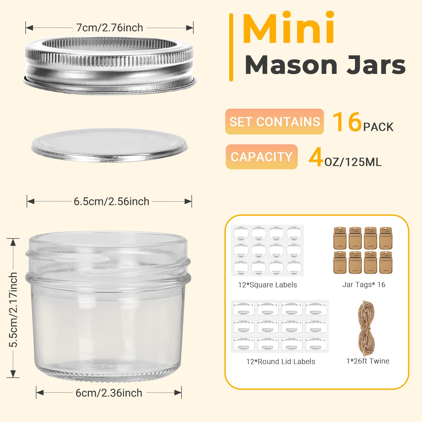 HYCKee 4oz Mason Jars - Image 2