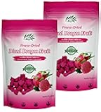 CHAVI Freeze-Dried Diced Dragon Fruit Snack - Pack of 2 x 2 oz - Healthy 1 Ingredient Superfood - No Added Sugars or Preservatives - Non-GMO, Vegan, Gluten-Free (Pack of 2)…
