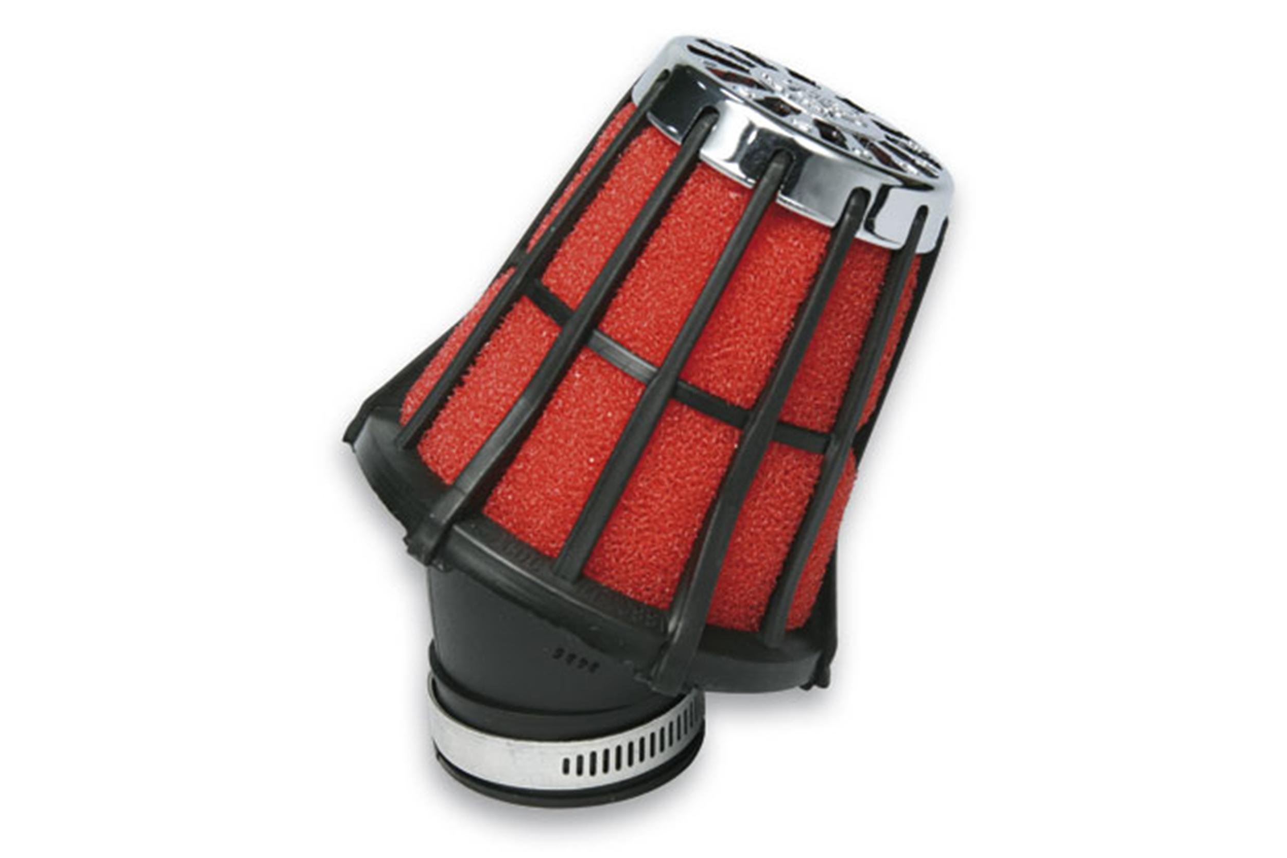 Filtro aria Malossi E5 dritto, corsa per PHBG/A 15 – 21, connettore: 32 X 1,25 mm, H 90 mm rosso, interno Filtro: Rosso, Gesch.... raubt