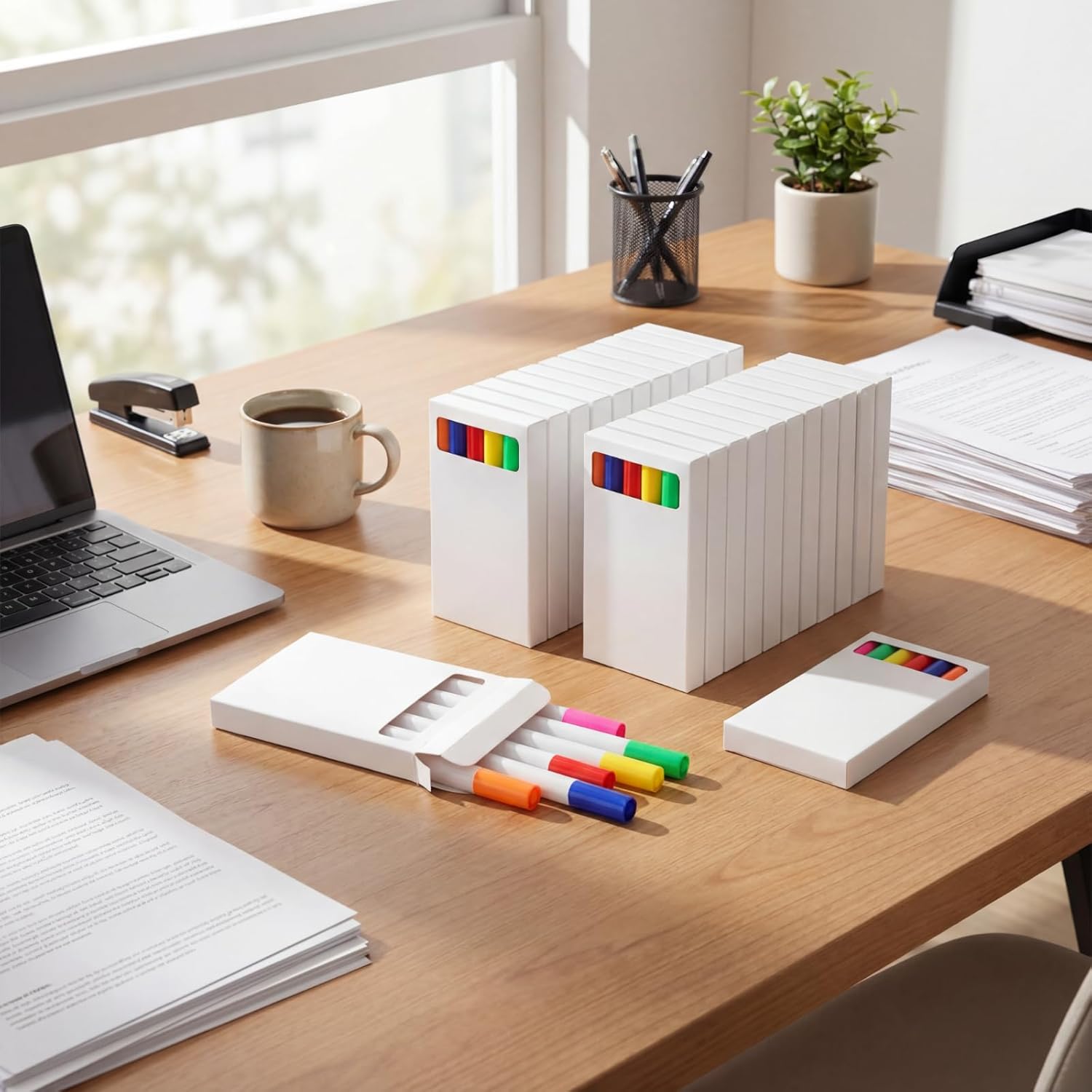 144 Pcs Washable Markers in 6 Vibrant Colors Broad Line Washable Coloring Markers Bulk for Teachers Office - Image 5