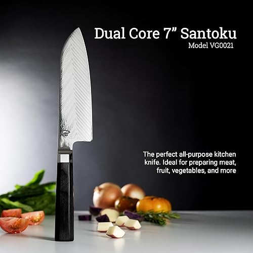 Miniatura 2 de Shun Cuchillo Santoku de doble núcleo de 7" con Saya