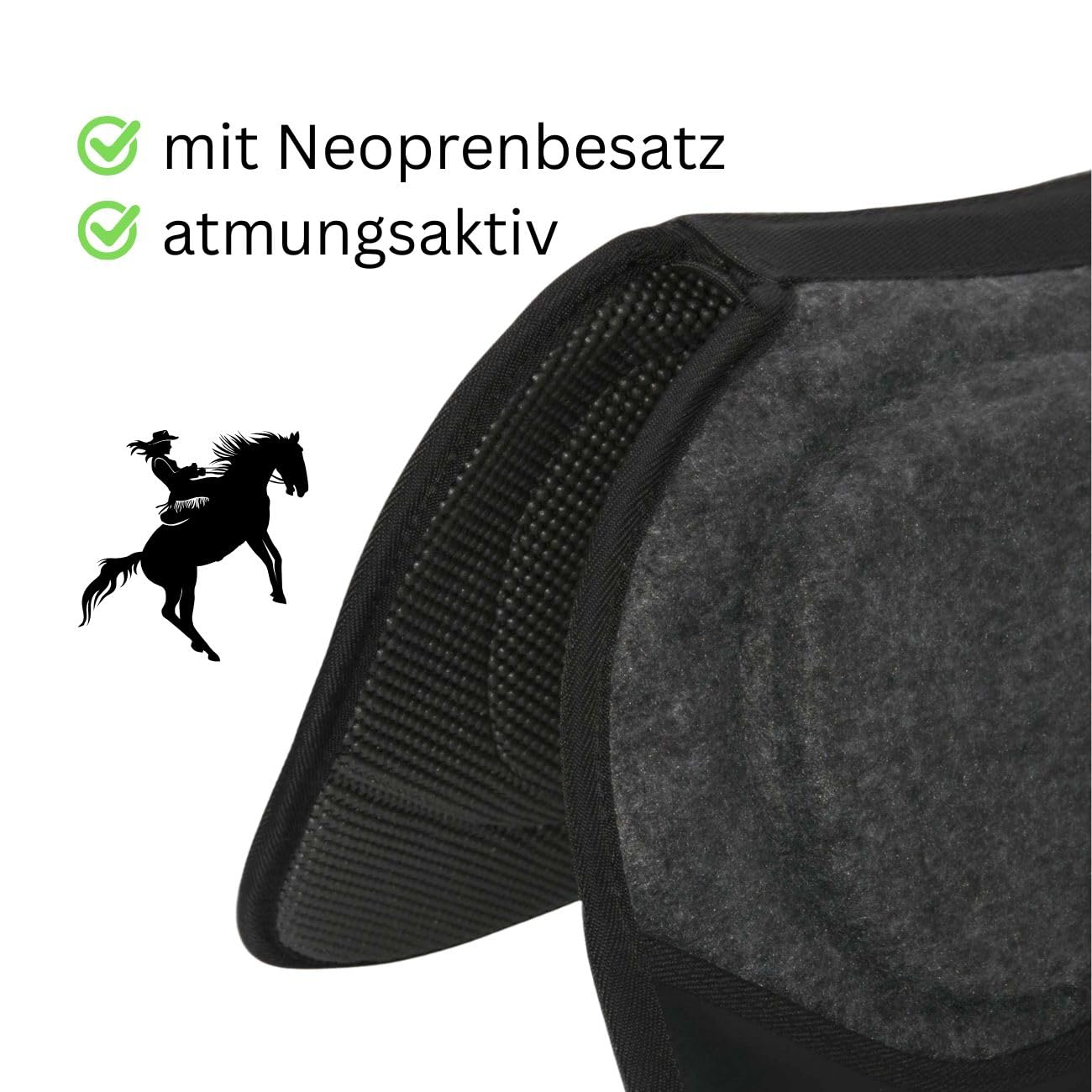 Western Filz Pad Anatomic mit Widerristausschnitt Hochleistungspad Druckentlastung