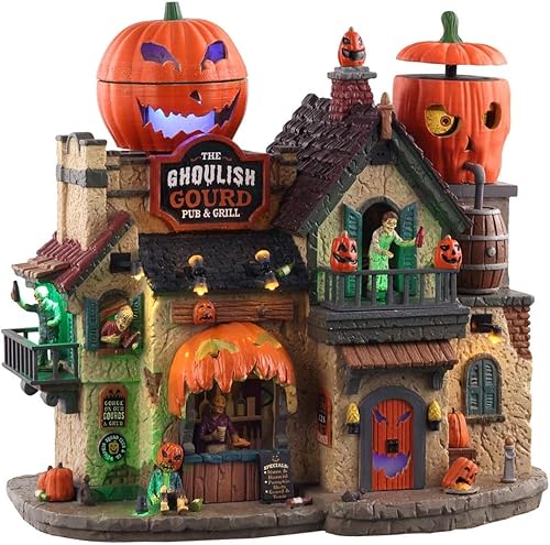 Lemax The Ghoulish Gourd Pub & Grill, con adaptador de 4.5V #05602