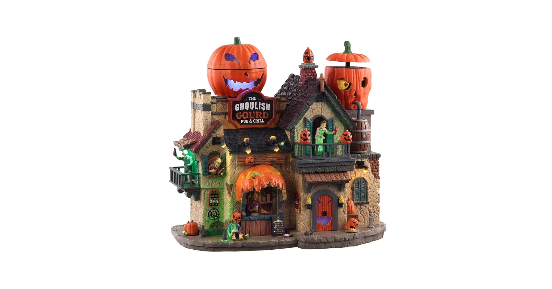Amazon.com: Lemax The Ghoulish Gourd Pub & Grill, with 4.5V