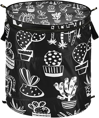 atorage Decoracion foldable laundry basket for gadget Cacti Black,closet organizador para ropa
