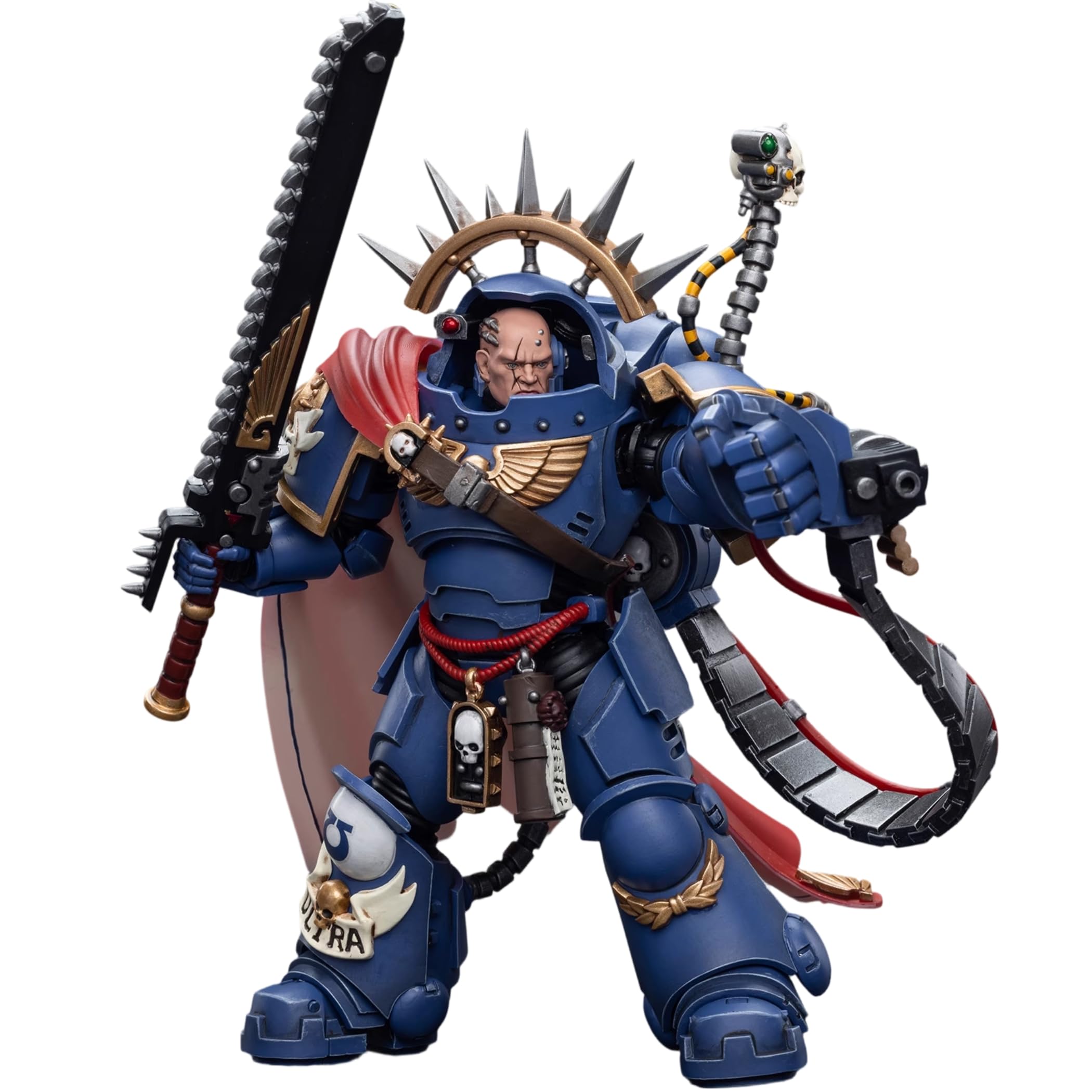 JOYTOY Warhammer 40K 1/18 Action Figure Ultramarines Primaris Captain in Gravis Armatura Fratello Capitano Voltian Modello da collezione