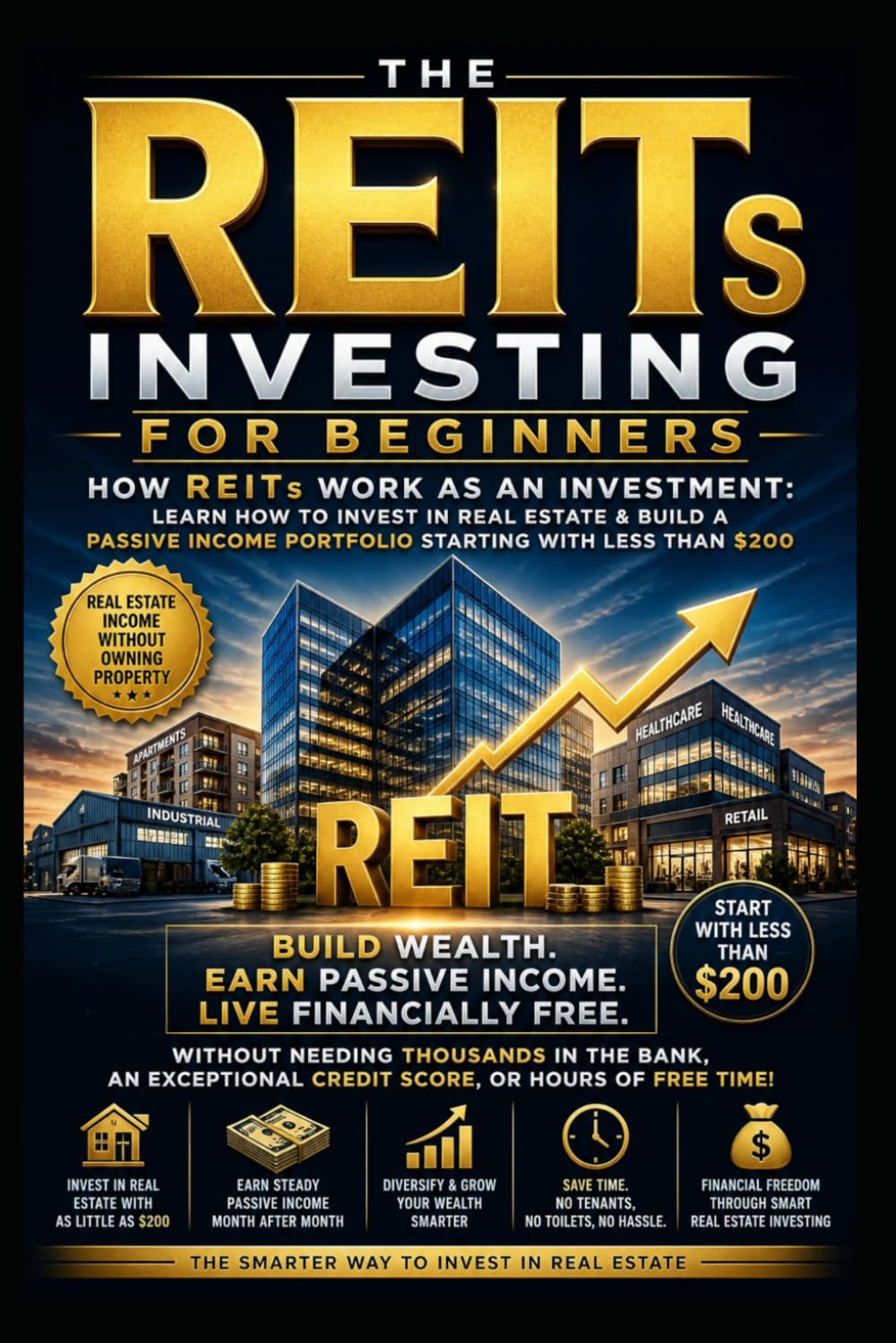 The REITs Investing For Beginners: How REITs work as an Investment: Learn How to invest in Real Estate & Build a Passive Income Portfolio Starting with less than $200