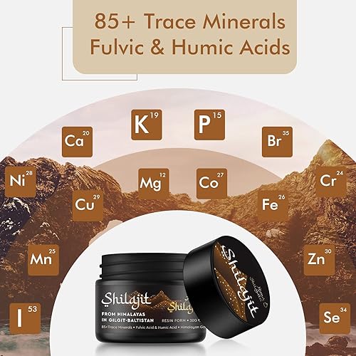 Miniatura 4 de Shilajit - Shilajit de resina pura del Himalaya grado dorado 100  puro con ácido fúlvico y complejo de minerales traza de 85  para energía y apoyo