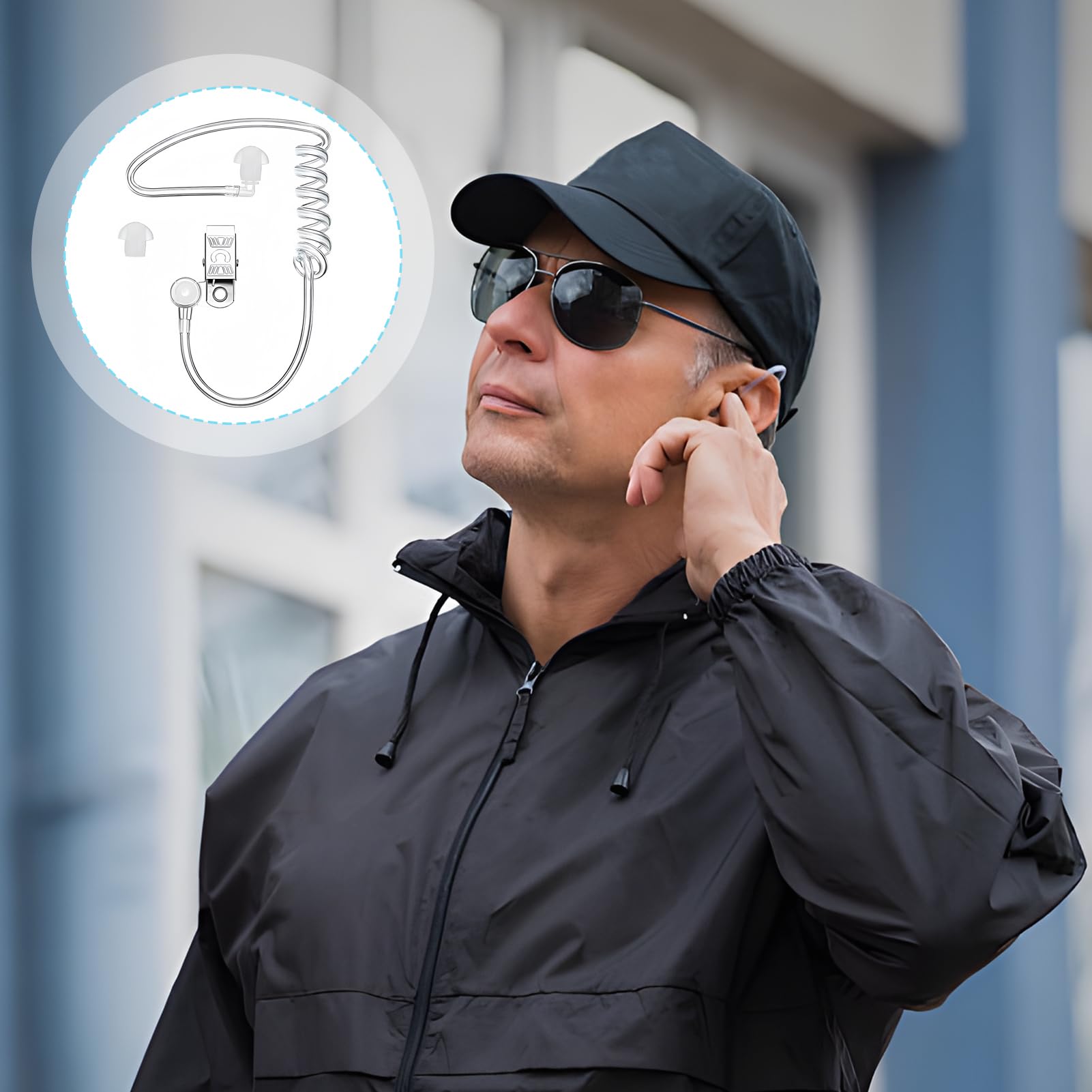 Tubo di Ricambio per Auricolari a Bobina Acustica Trasparente, Suono Cristallino e Comfort per Cuffie Radio a Due Vie, Compatibile con Walkie Talkie, Design Ergonomico in Silicone di Alta Qualità