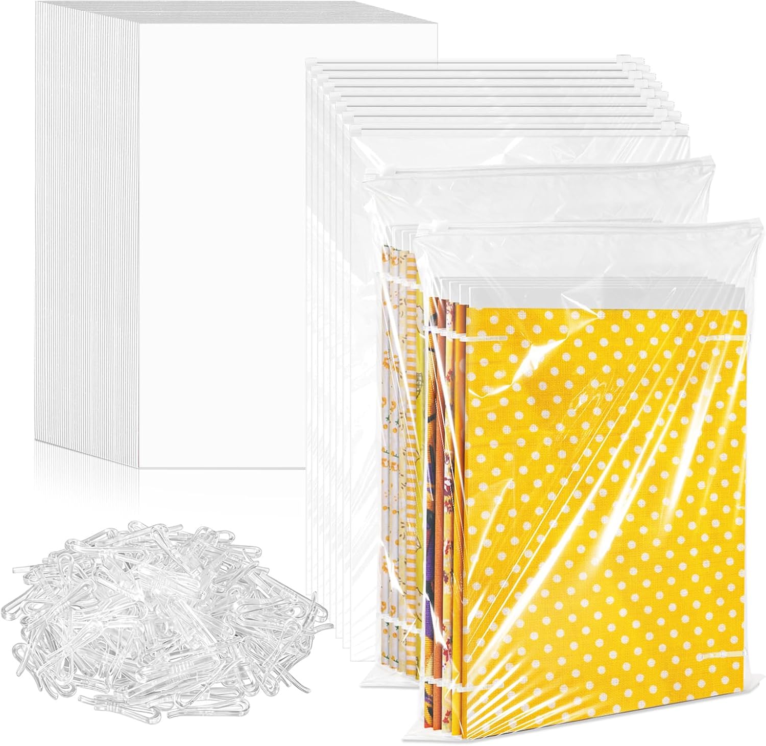 LOTMER Fabric Storage Kit With 8.5 x 11 Inch Organizer Boards