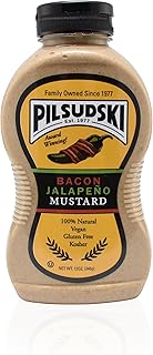 Pilsudski's Brand Mustard - Bacon jalapeno Mustard 12 oz squeeze bottle (1 pack)