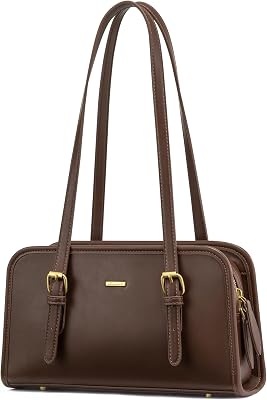 LOVEVOOK Swing Zip Shoulder Bag, Small Purses for Women Trendy Handbags, Mini Vintage Hobo Clutch Leather Tote