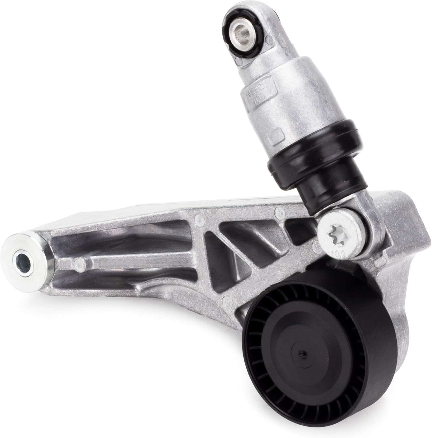 Belt Tensioner Assembly with Pulley Compatible with Jeep Wrangler JK V6 3.6L 2012 2013 2014 2015 2016 2017 2018, Replace# 4627038AA, 04627038AA