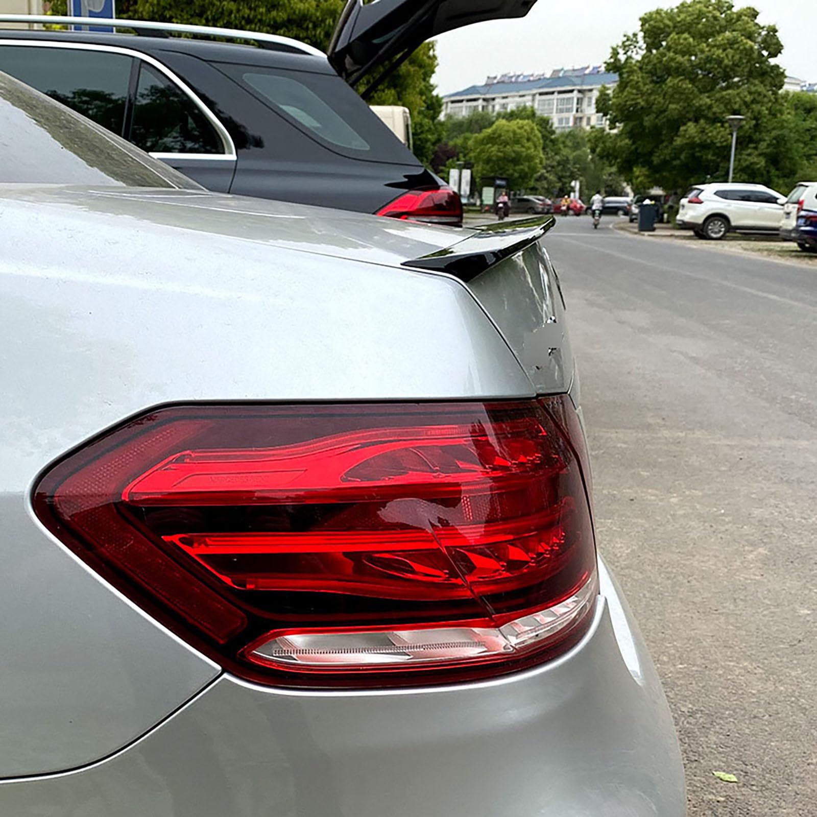 Tylny bagażnik górny spojler, warga ogon spojler, styl samochodu tuning zestaw karoserii, czarne akcesoria, do Benz E-Class Four Door W212 E200 E300 2010-2016