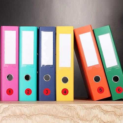 Miniatura 4 de Outus 5000 calcomanías de números de 0.4 pulgadas, 1 a 100 números, etiquetas de puntos de números pequeños, etiquetas consecutivas para inventario