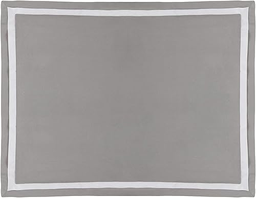 Miniatura 3 de Martex Juego de funda de edredón microcepillado ultra suave, serie 2000, individual, grisblanco