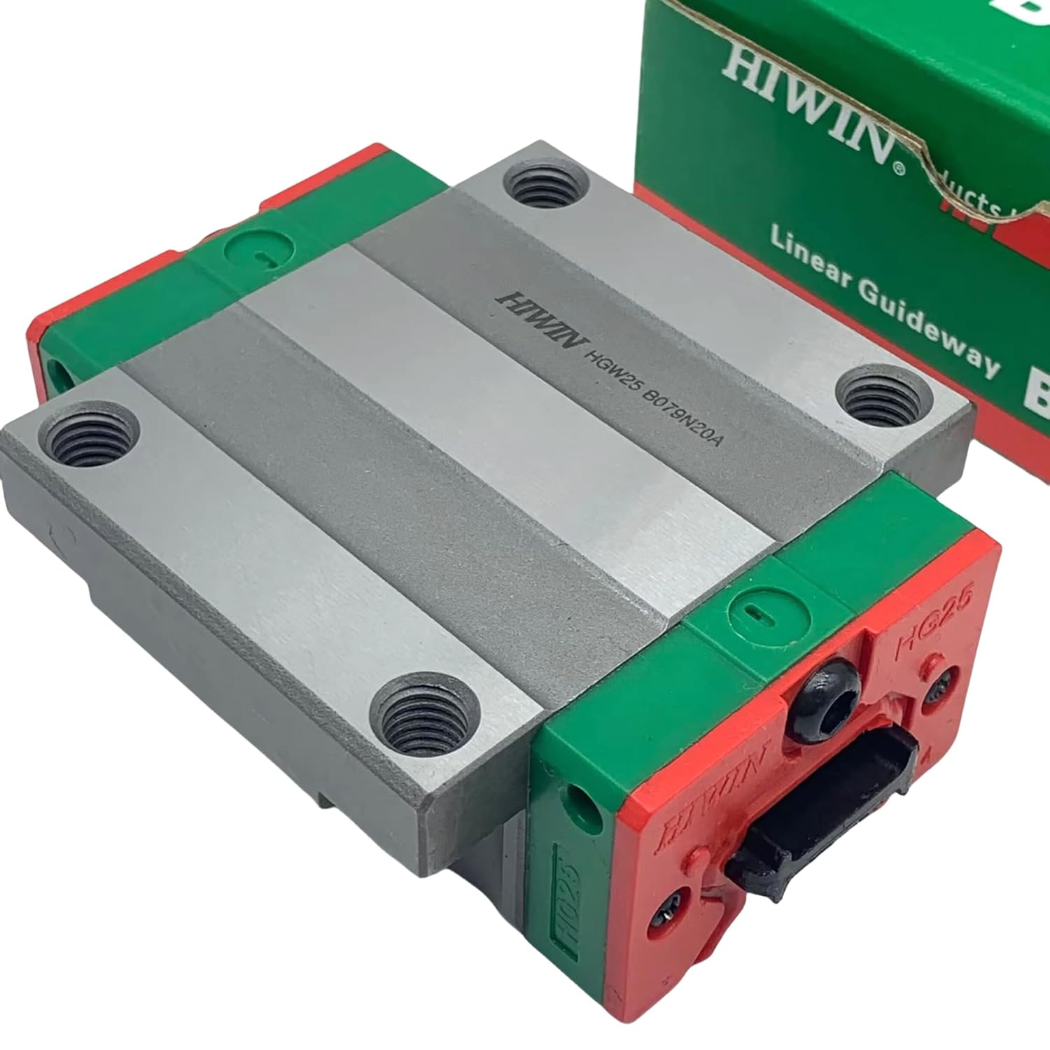 HIWIN Linear Guide HGW25HC HGW25 HGW25HCZ0C HGW25HCZAC GK Block Linear Carriage/Slider/Rail Bearings Motion Control for CNC Machine Parts 3D Printer Automation Industry Semi-Conductor