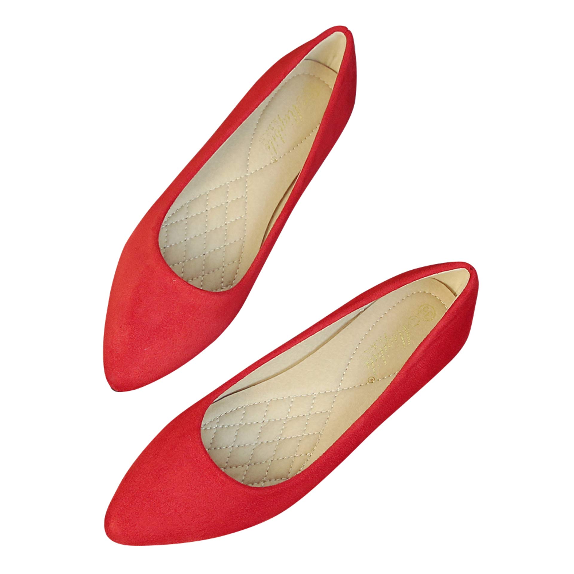 ZTWUTANGStunner Women's Cute Round-Toe Flat Ballet Shoes Comfortable Dress Shoes