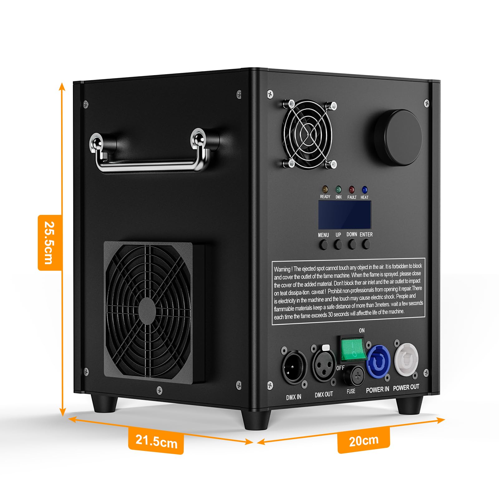 700W Macchine Pirotecniche con Flightcase, Macchina a Scintilla Fredda Display LCD d-mx512 con Telecomando per Bar Party Halloween Natale Matrimonio(2pcs Macchine con Flightcase)