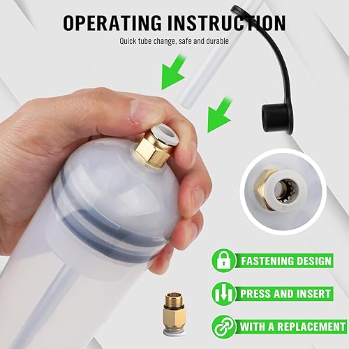 Miniatura 5 de SWANLAKE - Extractor de líquido y bomba de llenado de 500cc, extractor de bomba de líquido automotriz, bombas de cambio de aceite con manguera de