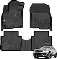 Vista 1 de Auxko Alfombrillas para todo tipo de clima, aptas para Honda CR-V 2017-2022, forros de elastómero termoplástico, accesorios para todas
