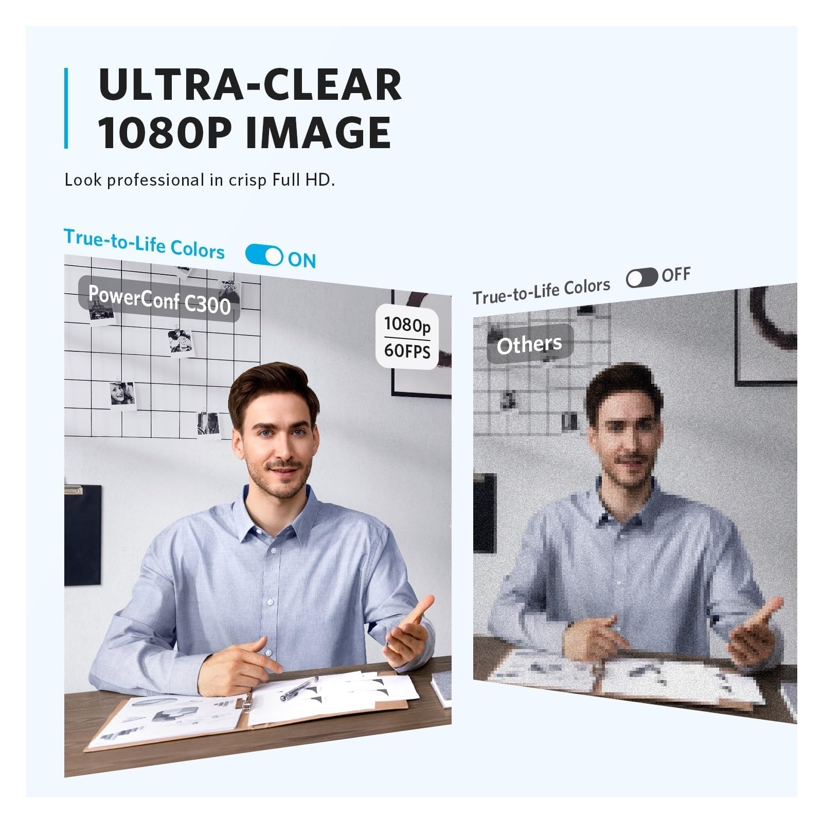 Cámara Web Cámara Web Full HD, Enfoque automático de Encuadre, cámara Web Mini cámara 1080p con micrófonos con cancelación de Ruido for conferencias