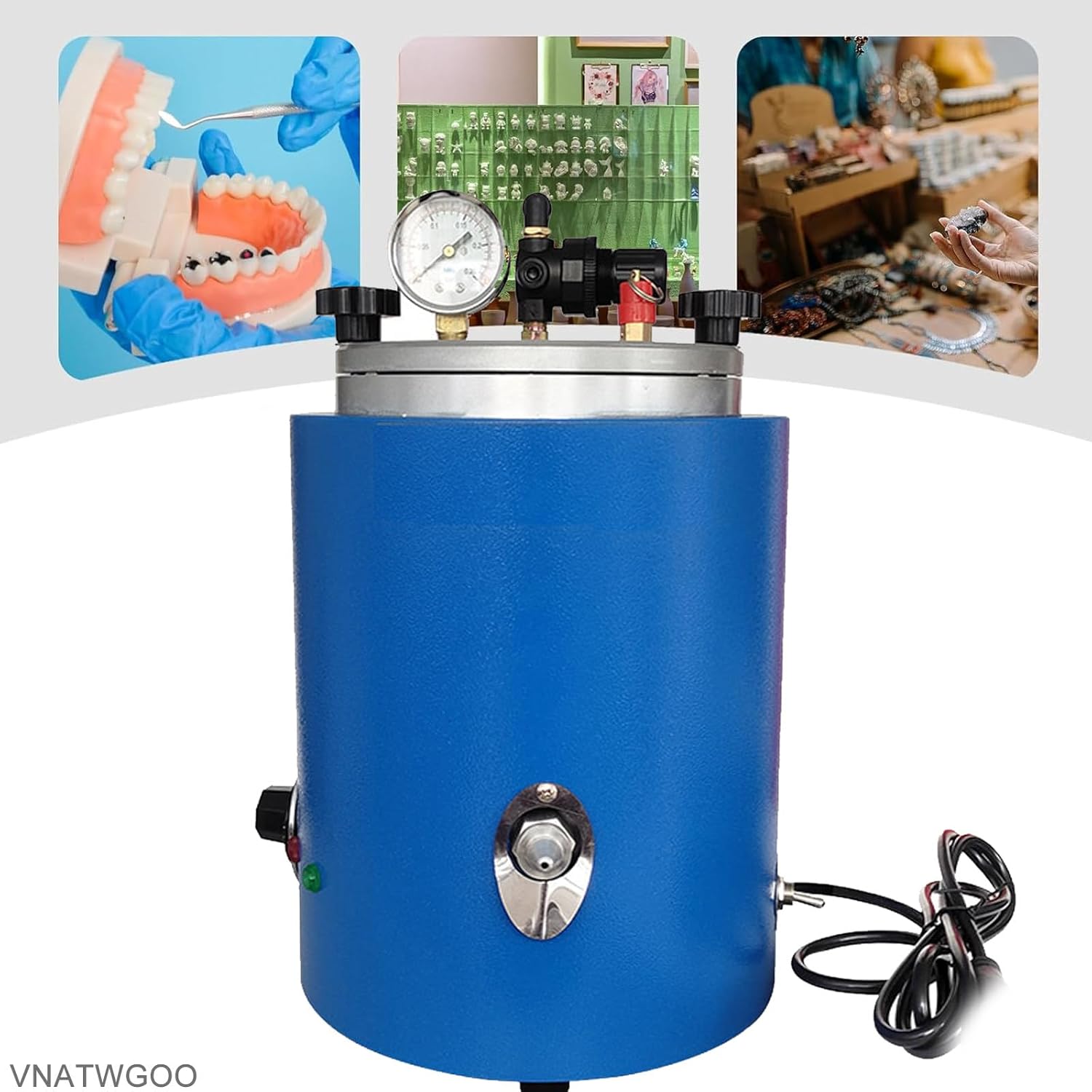 Wax Injector Wax Melting Furnace, 2L Wax Injection Machine, 30℃-110℃ Temperature Adjustable, Wax Casting Machine,for Jewelry Wax Injection,220V