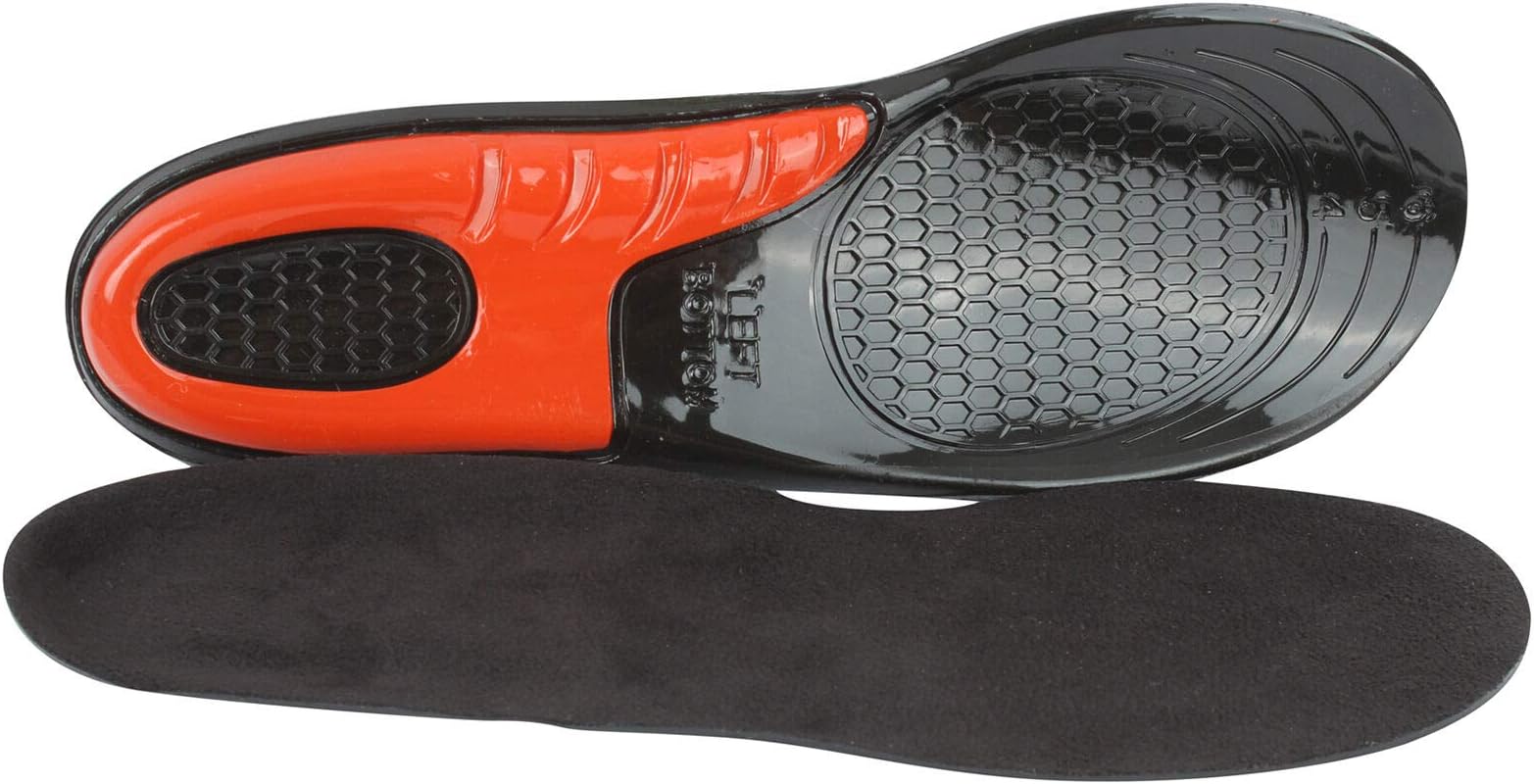INSOLES FOR WORK BOOTS HIKING RUNNING TRAINERS FOOT SUPPORT HEEL SHOE INSERTS GEL MASSAGING INSOLES FOR MEN AND WOMEN
