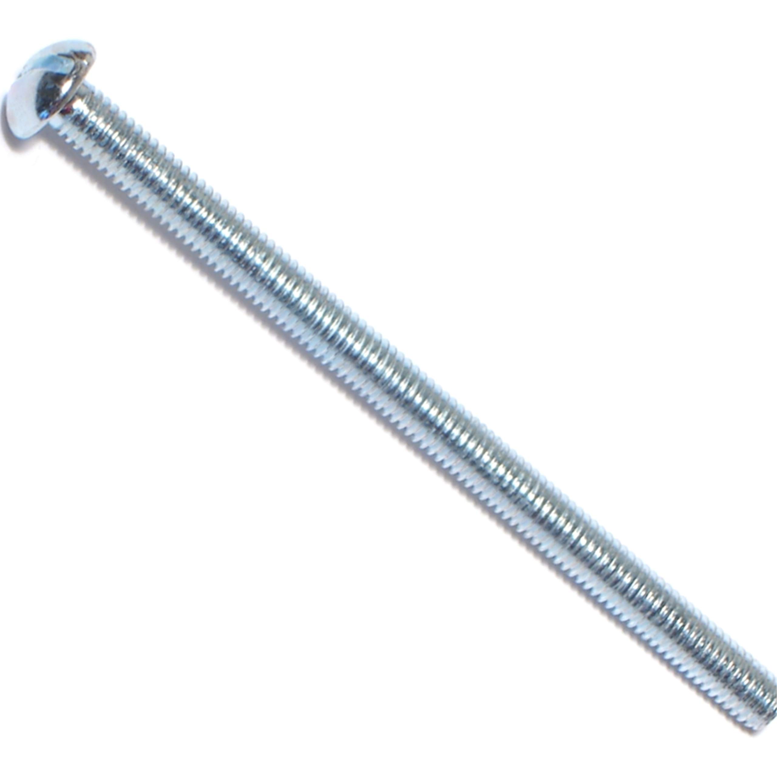 10-32 x 4 Slotted Machine Screws - Zinc Plated -11