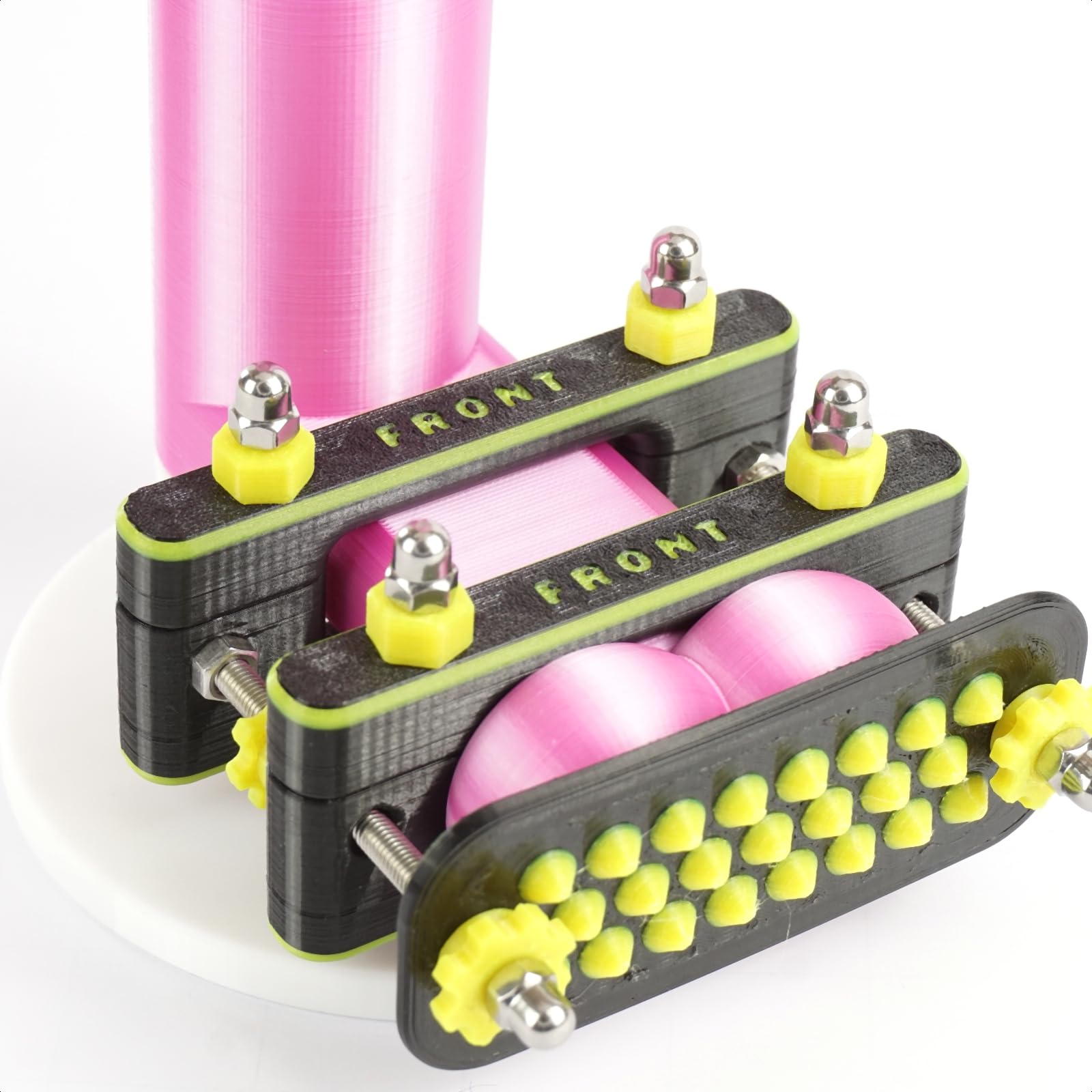 STRETCH-GRIP dispositif CBT BDSM pince à testicules et appareil d'étirement avec suspension de poids – système modulaire noir et jaune de Nova Lux – jouet érotique masculin – fabriqué dans l’UE