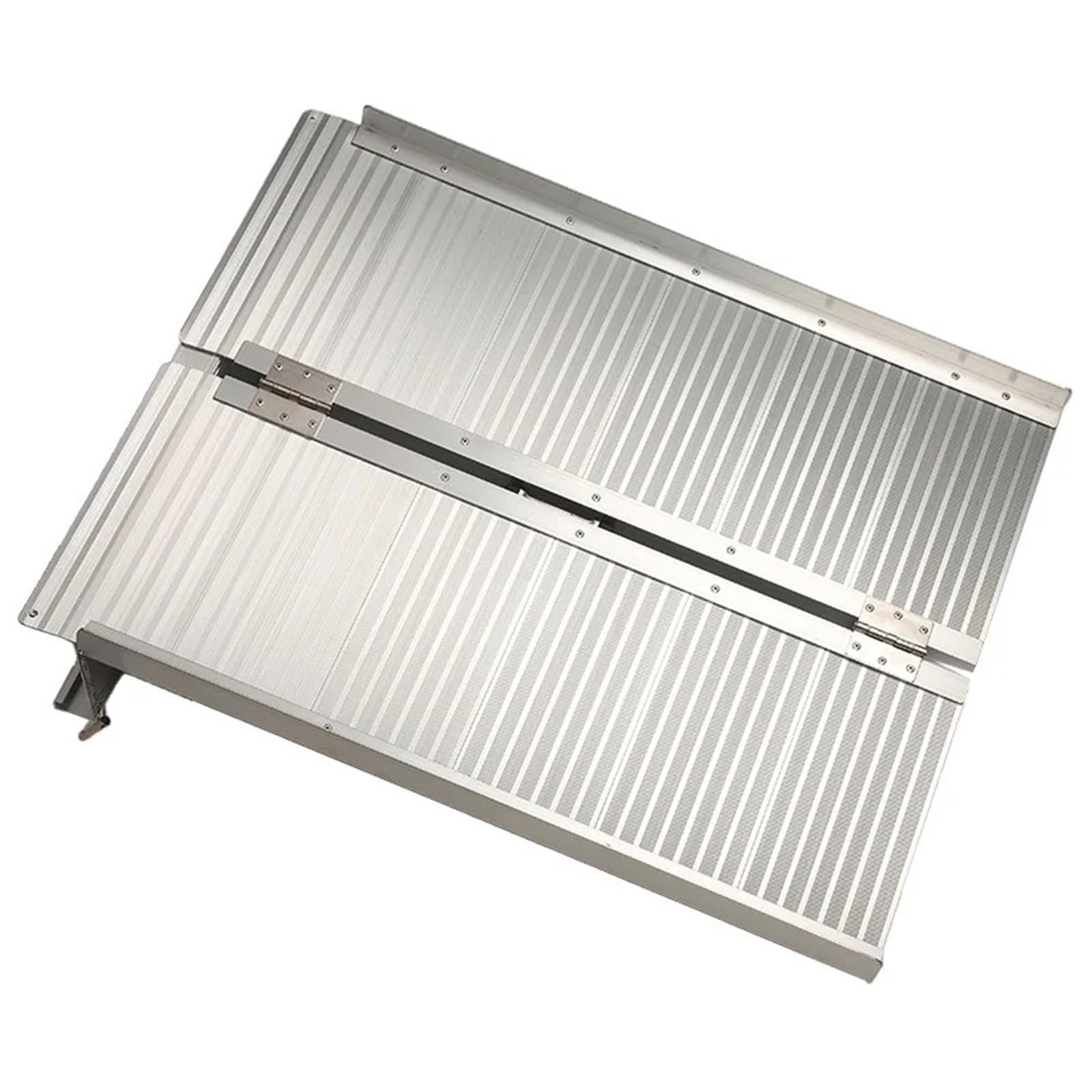 Portable Wheelchair Ramp, Portable Folding Barrier-Free Access Hotel Steps Wheelchair Ramp Plate Aluminum,Ramps for Wheelchairs for Home(4ft)