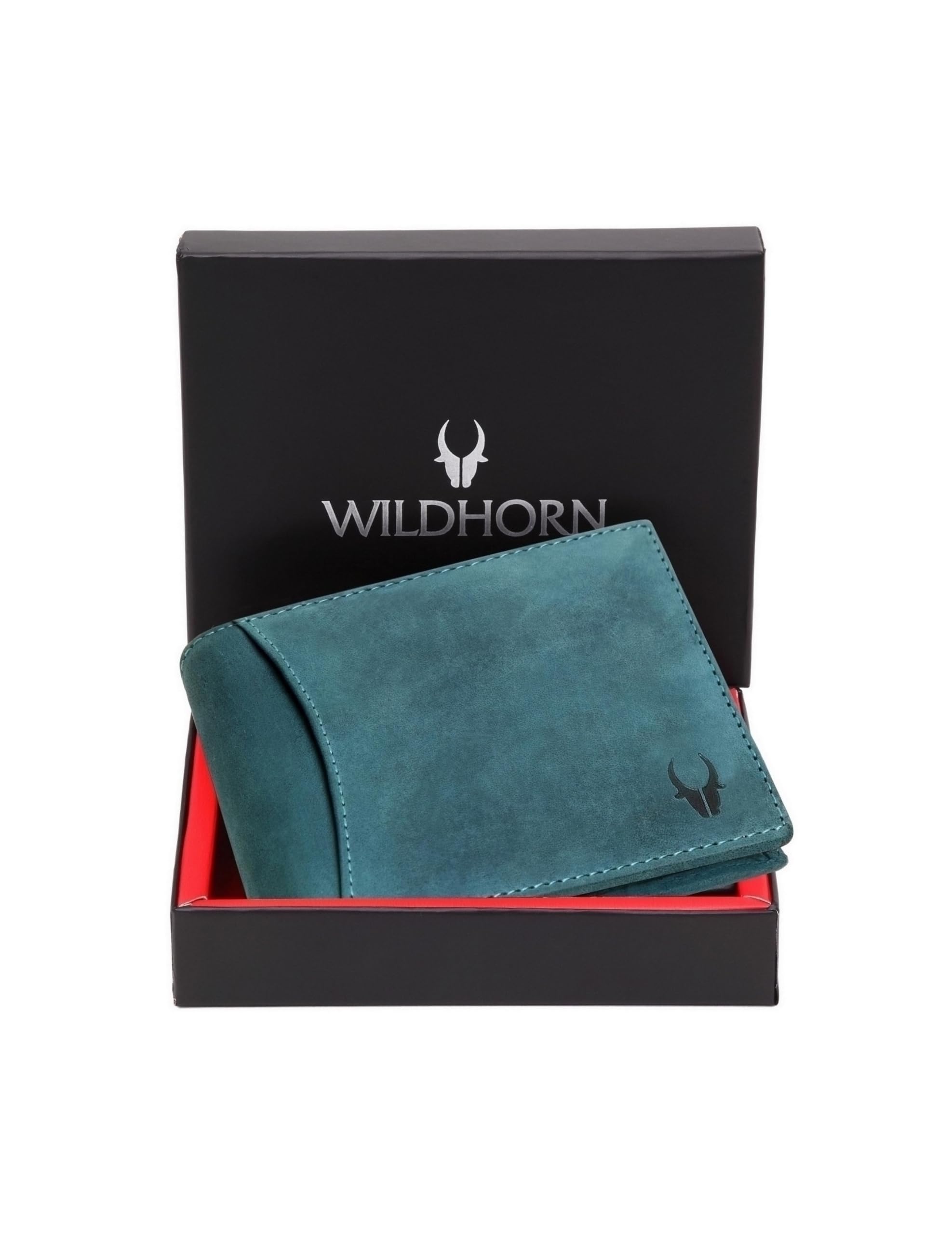 WildHorn Blue Hunter Leather Men's Wallet