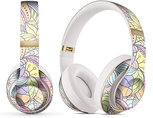 Miniatura 5 de Compatible con Beats Studio Pro - Calcomanía protectora de vinilo resistente a los arañazos - Estampado de leopardo vibrante V23