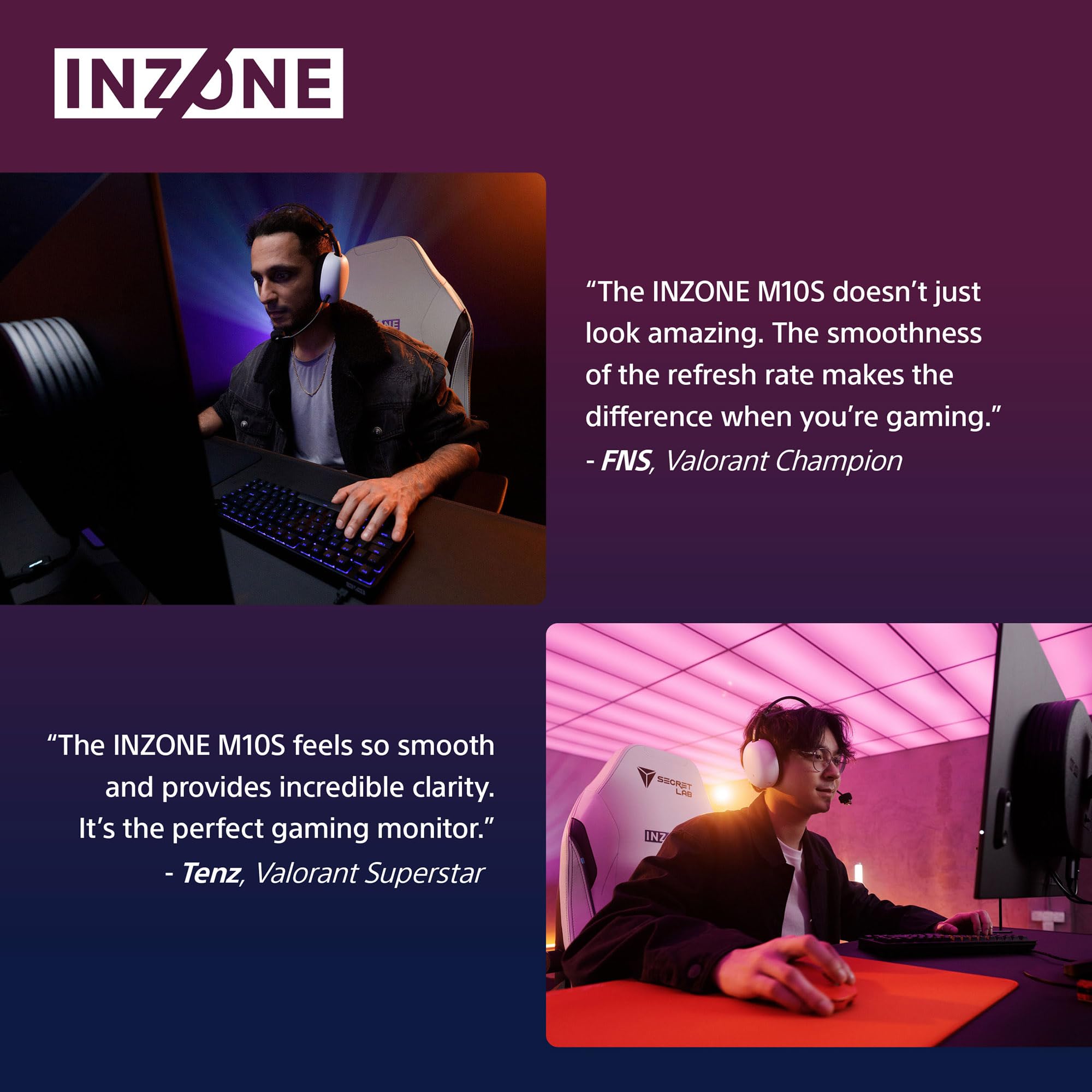 Sony INZONE M10S, monitor da gioco OLED QHD (2560 x 1440) 480 Hz 0,03 ms GTG NVIDIA G-SYNC, compatibile con DisplayHDR 400, antiriflesso, DisplayPort 2.1 (UHBR10), VRR HDMI 2.1, USB,
