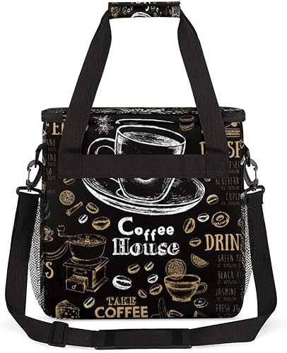 Miniatura 5 de cfpolar Bolsa de almacenamiento para cafetera, impermeable, bolsa organizadora de viaje, compatible con K-Mini o K-Mini Plus, y adecuada para otros