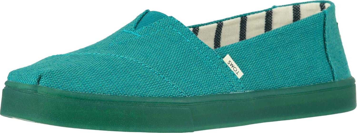 TOMS Women's Alpargata Espadrille, Size: 7 B(M) US, Color: Green Lake Heritage Cup