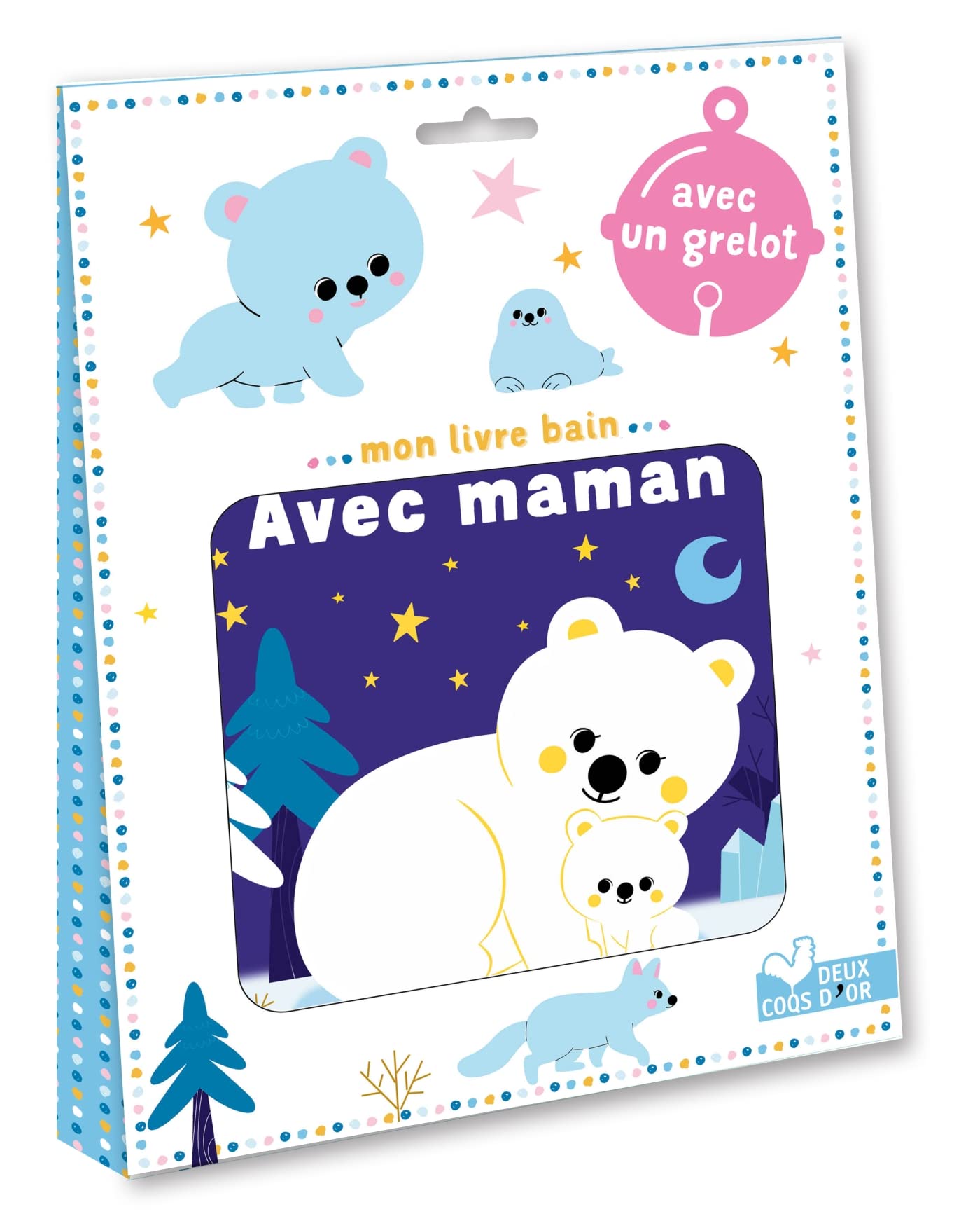 Mon livre bain - Avec maman - avec un grelot: Avec un grelot inclus