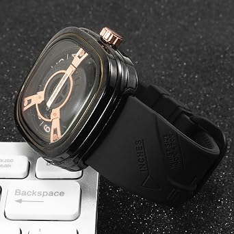 Watch Strap for Sevenfriday Watch Band, Waterproof Rubber Buckle Belt with Scale Style Replacement for Seven Friday Watches men Wristwatch