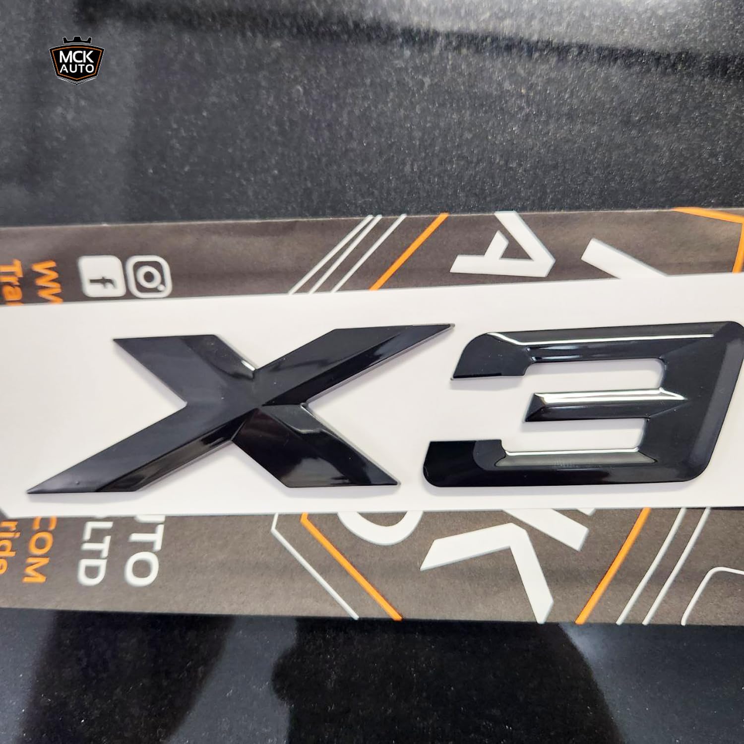 MATT Black 535d AUTO Piatto Lettera Numero POSTERIORE BAGAGLIAIO - Foto 9