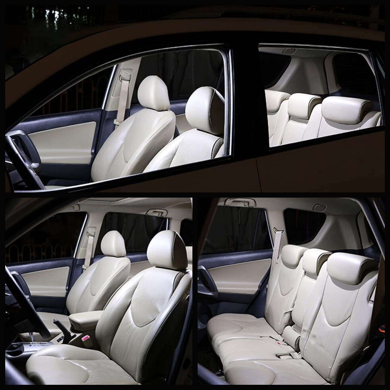 LED Interior Bulb Lights Kit for Ford Excursion 2000 2001 2002 2003 2004 2005 Super Bright 6000K Map Dome License Plate Tag Lights White Interior Light Bulbs + Install Tool