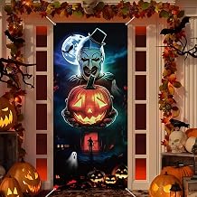 Halloween Door Cover 70.9x31.5inch Horror Decor Halloween Door Banner