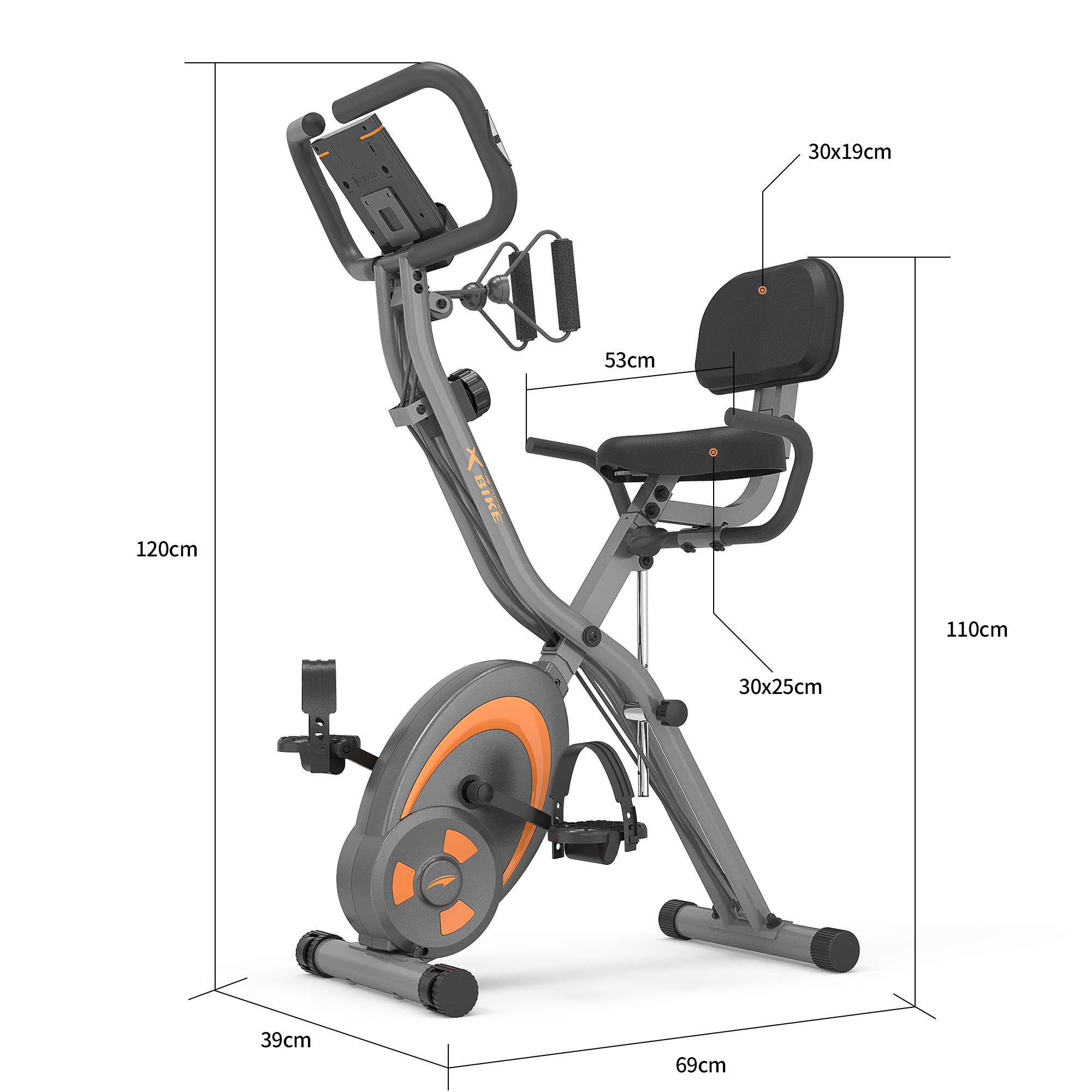 Amazon.co.jp: LeikeFitness フィットネスバイク 折りたたみ