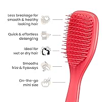 Vista 4 de Tangle Teezer Mini El mejor cepillo desenredante Suave con el cabello húmedo Dientes de dos niveles y mango cómodo Ideal para niños y viajes