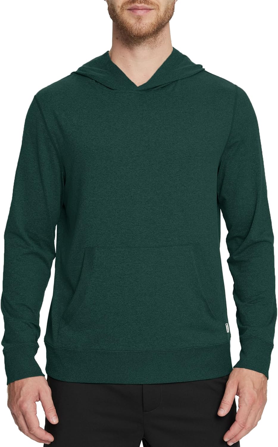 M MAELREG Mens Hoodies Pullover Performance Heather Kangaroo Pocket Thin Hooded Sweatshirt Athletic Golf Hoodies for Men - Image 2