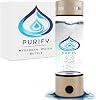PURIFY™ - Hydrogen Water Bottle, 330ml Hydrogen Water Generator, Hydrogen Water Machine with Platinum SPEPEM Electrolysis Technology, Hydrogen Water Bottle UK