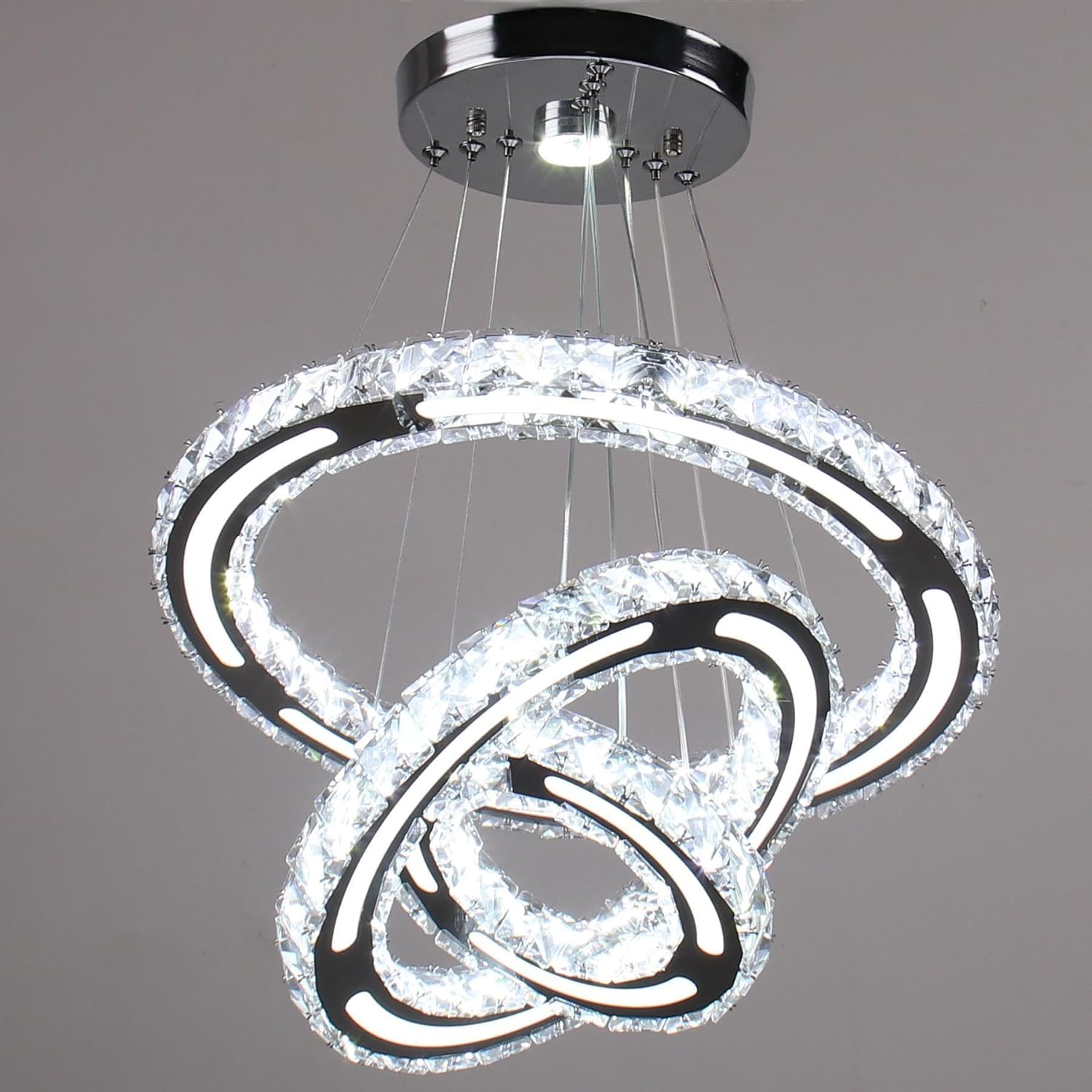 GLEAMING Modern LED Kristály Csillár teljes nézet