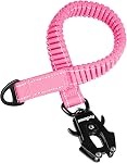 PetBonus Bungee Extension de laisse pour chien, 18'' Extendeur de plomb absorbant de choc, fixation de laisse moyenne de gros chiens de poids lourd, extendeur en nylon réfléchissant pour la marche, la course, le vélo (noir)
