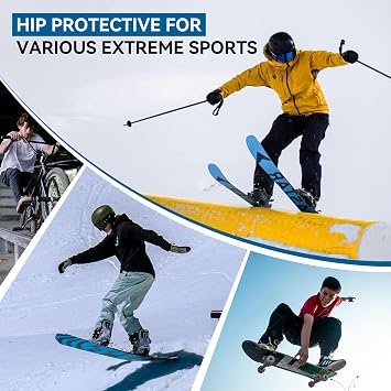 Cienfy Protective Padded Shorts EVA Tailbone Pad for Snowboarding, Skating and Skiing, 3D Hip Protection Impact Gear for Hip, Butt and Tailbone