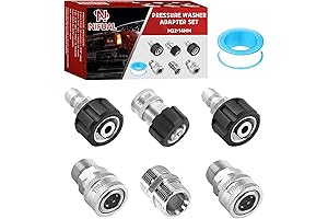 Supreme Pressure Washer Adapter: 7-Piece Master Kit for Effortless Watering